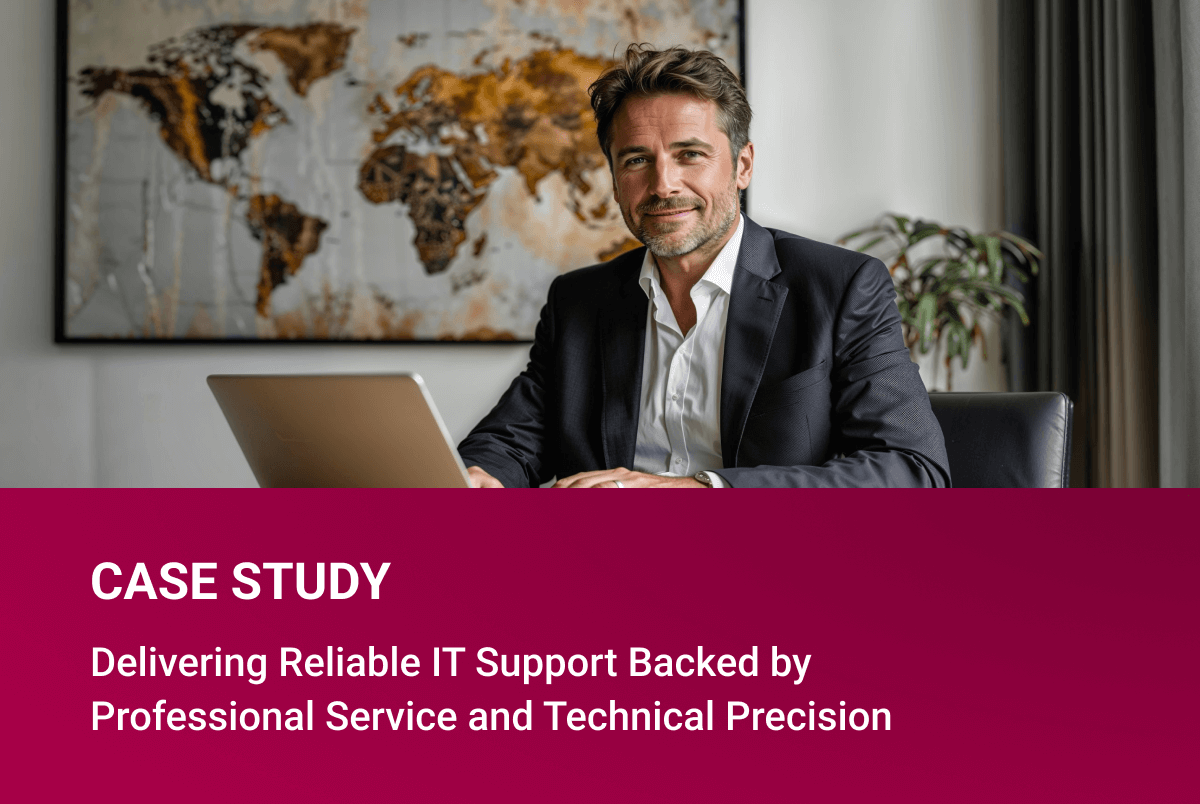 Delivering Reliable IT Support Backed by  Professional Service and Technical Precision